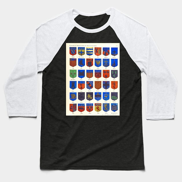 French Heraldry Baseball T-Shirt by mike11209